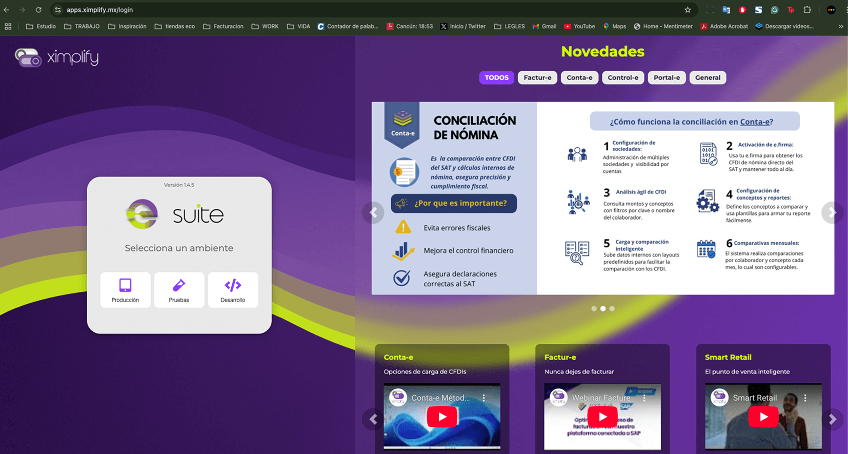 Ximplify — Pantalla 4